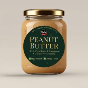 Omega Rich Peanut Butter (With Flax Seeds & Sweetened Naturally with Dates)