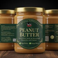 Omega Rich Peanut Butter (With Flax Seeds & Sweetened Naturally with Dates)