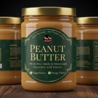 Omega Rich Peanut Butter (With Flax Seeds & Sweetened Naturally with Dates)