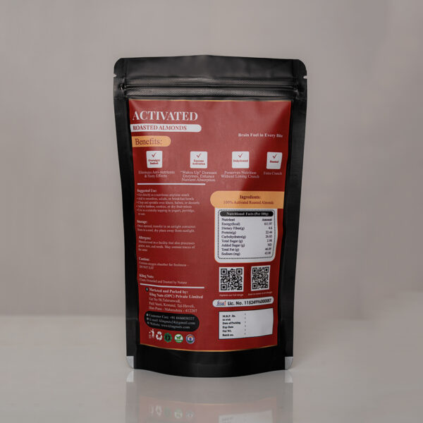 Second image of Kling Nuts –Activated Roasted Almonds - 150gm