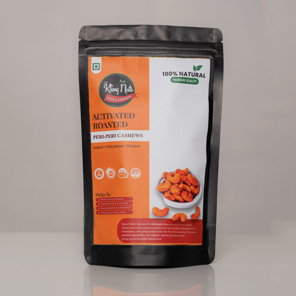 Kling Nuts – Activated Roasted Peri-Peri Cashews - 150gm
