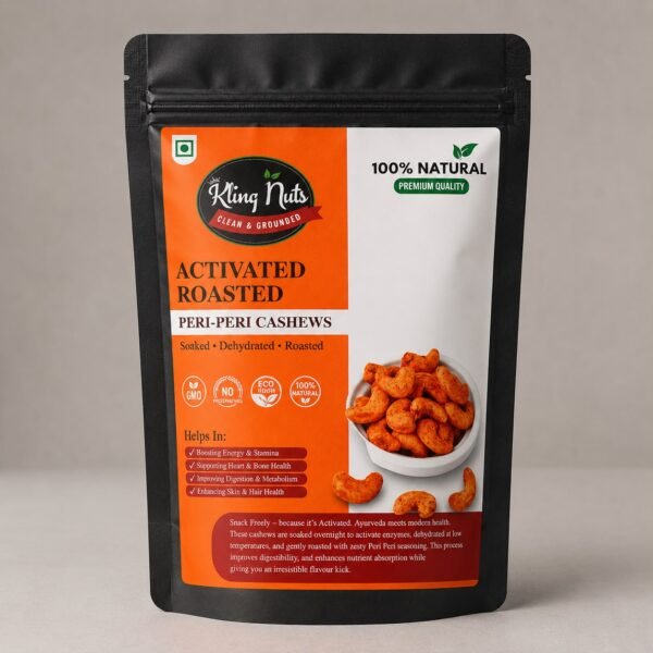 Kling Nuts – Activated Roasted Peri-Peri Cashews 150gms